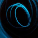 Dark Circles - Blue Whirl Illustration