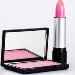 Lipstick - Close-Up Photo of Pink Lipstick and Blush-On