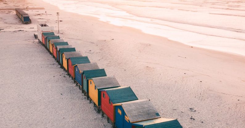 Small Changes - Cozy optimist change rooms on seashore beach in winter